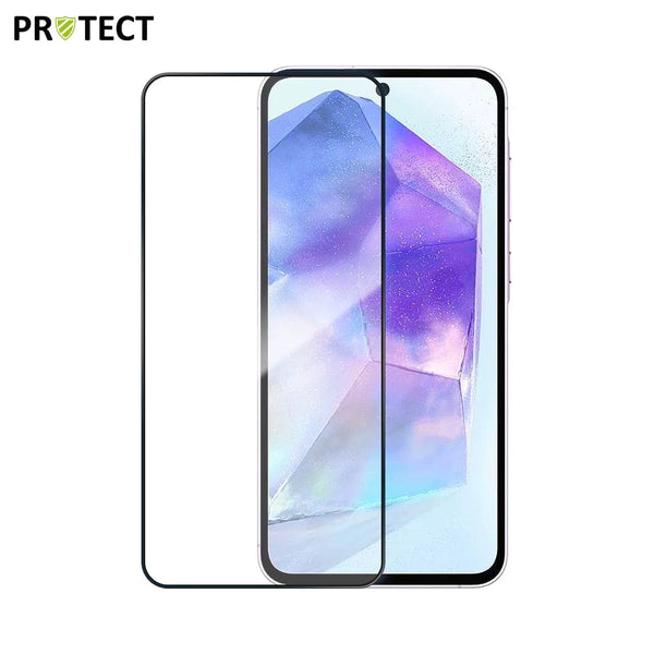 Vollst_ndig geh_rtetes Glas PROTECT f¨¹r Samsung Galaxy A35 5G A356 Schwarz