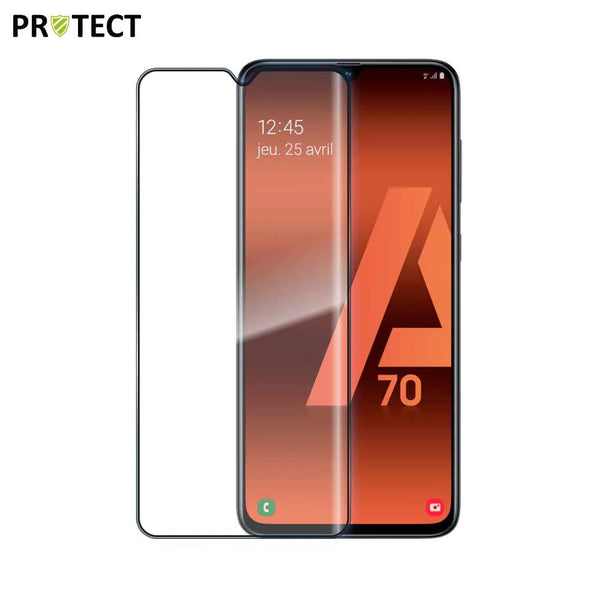 Vollst_ndig geh_rtetes Glas PROTECT f¨¹r Samsung Galaxy A70 A705 Schwarz