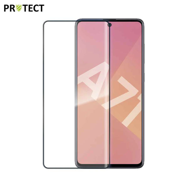 Vollst_ndig geh_rtetes Glas PROTECT f¨¹r Samsung Galaxy A71 A715 Schwarz