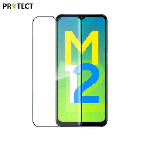 Vollst_ndig geh_rtetes Glas PROTECT f¨¹r Samsung Galaxy M12 M127 Schwarz