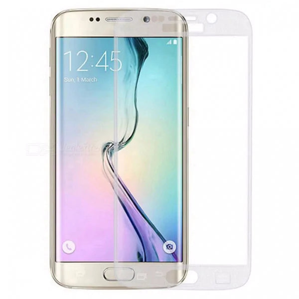 Samsung Galaxy S6 Edge G925 Silber Vollst_ndig geh_rtetes Glas