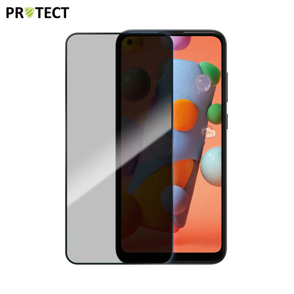 Geh_rtetes Glas PRIVACY PROTECT f¨¹r Samsung Galaxy A11 A115 Transparent