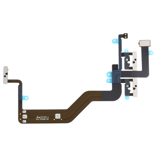 Eutoping Power Flex For iPhone 12 mini Mute & Volume Button Switch Key Power Flex Cable With Metal Parts