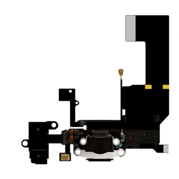 Eutoping For iPhone 5C Charger Charging USB Port Dock Connector Flex Cable With Microphone And Headphone Audio Jack