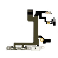 Eutoping Power Flex For iPhone 5S Mute & Volume Button Switch Key Power Flex Cable With Metal Parts