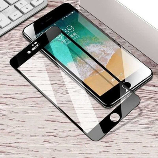 Eutoping 9D Full Cover Film Protective Glass Tempered Screen Protector with Black Side for iPhone SE 2020 Max Protection Flim